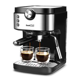 Espresso Machine 15 Bar For Espresso,  High Performance 1300W With Foaming Milk Frother Wand