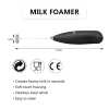 Frother Electric Milk Mixer Drink Foamer Coffee Egg Beater Whisk Latte Stirrer Not Included Battery