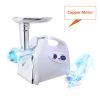 Electric Meat Grinder Sausage Maker with Handle White