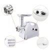 Electric Meat Grinder Sausage Maker with Handle White