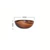 Polishing Salad Bowl Japanese Practical Wooden Soup Bowl Kitchen Supplies