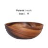 Polishing Salad Bowl Japanese Practical Wooden Soup Bowl Kitchen Supplies
