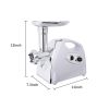 Electric Meat Grinder Sausage Maker with Handle White
