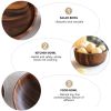 Polishing Salad Bowl Japanese Practical Wooden Soup Bowl Kitchen Supplies