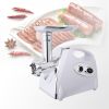 Electric Meat Grinder Sausage Maker with Handle White