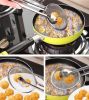 Multi-functional Filter Spoon With Clip Food Kitchen Oil-Frying Salad BBQ Filter