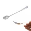 2PCS Kitchen Creative Stainless Steel Long Handle Spoon Office Coffee Spoon