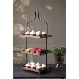 Three-Tiered Metal Display