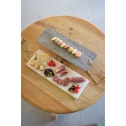 Marble Long Cutting Board W Rope Handle