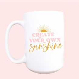 Create your own sunshine ceramic coffee mug