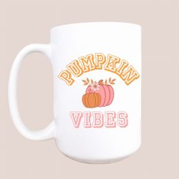 Pumpkin season ceramic coffee mug