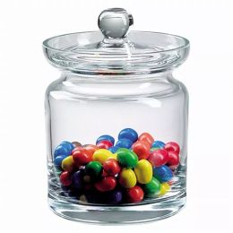 55" Mouth Blown Crystal Lead Free Biscuit or Candy Jar