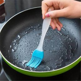 Silicone Baking Bakeware Bread Cooking Brushes Pastry Oil BBQ Tool (Color: Blue)