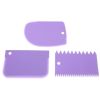 3PCS/Set Colorful Multifunctional Irregular Teeth Edge DIY Cream Scraper Cake Mold Tools