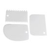 3PCS/Set Colorful Multifunctional Irregular Teeth Edge DIY Cream Scraper Cake Mold Tools