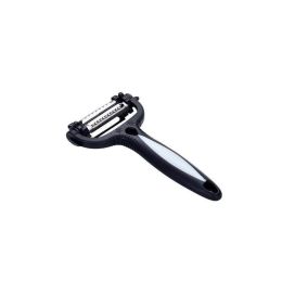Kitchen Accessories Planer Multifunctional 360 Degree Rotary Potato Peeler Gadget 3 Blades (Color: Black)