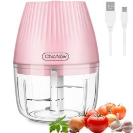 Mini Food Chopper (Color: Pink)