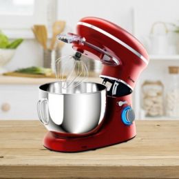 6.3 Quart Tilt-Head Food Stand Mixer 6 Speed 660W (Color: Red)