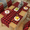 Christmas Decoration Plaid Fabric Placemat Tablecloth