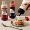 350ml 5 Hole Squeeze Condiment Bottles With Nozzles Plastic Ketchup Mustard Hot Sauces Olive Oil Bottles Kitchen Accessories