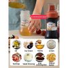 350ml 5 Hole Squeeze Condiment Bottles With Nozzles Plastic Ketchup Mustard Hot Sauces Olive Oil Bottles Kitchen Accessories