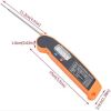 Ultra-thin Foldable Probe Barbecue Thermometer Kitchen Food Electronic Probe Type for Barbecue
