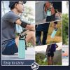 Healter 20oz Leakproof Free Drinking Water Bottle with Spout Lid for, 600ml Stainless Steel Sports Water Bottle for Fitness, Gym and Outdoor Sports