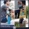 Healter 20oz Leakproof Free Drinking Water Bottle with Spout Lid for, 600ml Stainless Steel Sports Water Bottle for Fitness, Gym and Outdoor Sports