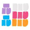 3Pcs Plastic Dough Knife Icing Fondant Scraper Jagged Edge Plain Smooth Cake Paddle Cake Spatulas