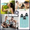 Healter 20oz Leakproof Free Drinking Water Bottle with Spout Lid for, 600ml Stainless Steel Sports Water Bottle for Fitness, Gym and Outdoor Sports