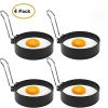 Egg Rings Mold for Cooking Stainless Steel Round Egg Cooker Ring Nonstick Fried Egg Maker Molds