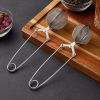 Stainless Steel Tea Infuser Sphere Mesh Tea Strainer Coffee Herb Spice Filter Diffuser Handle Ball