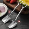 Stainless Steel Coffee Spoon Retro Shovel Ice Cream Spoon Creative Tea-Spoon Fashion Tableware