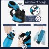 Healter 20oz Leakproof Free Drinking Water Bottle with Spout Lid for, 600ml Stainless Steel Sports Water Bottle for Fitness, Gym and Outdoor Sports